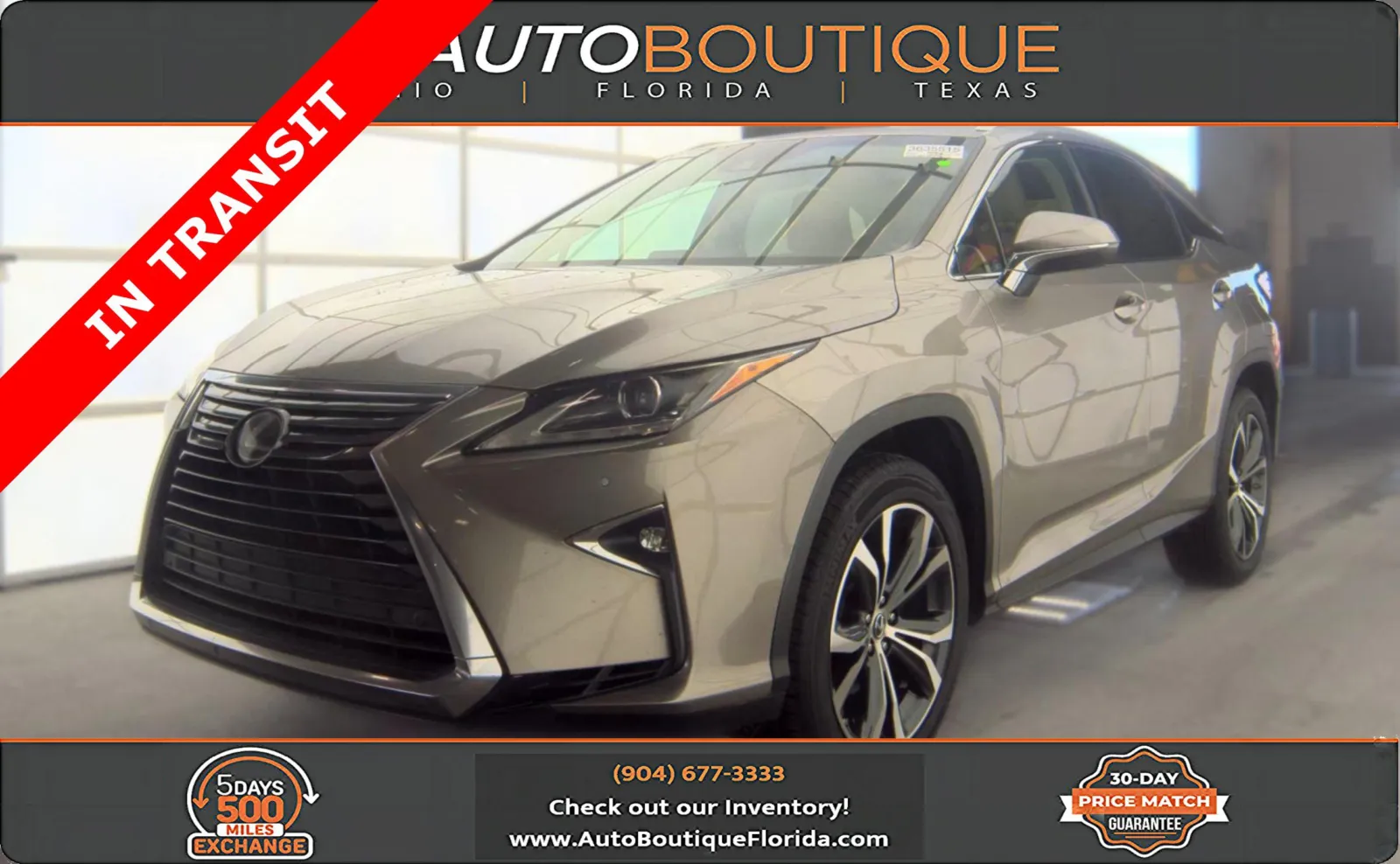 Silver 2018 Lexus RX 350 for sale in Jacksonville, FL