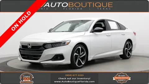 White 2021 Honda Accord Sedan Sport for sale in Jacksonville, FL