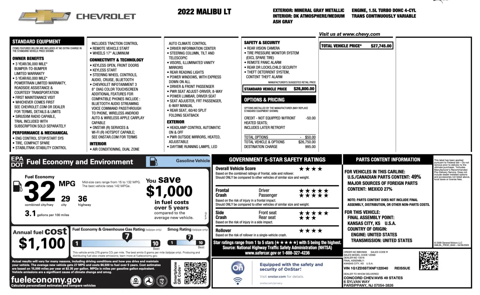 Chevrolet Malibu photo 4
