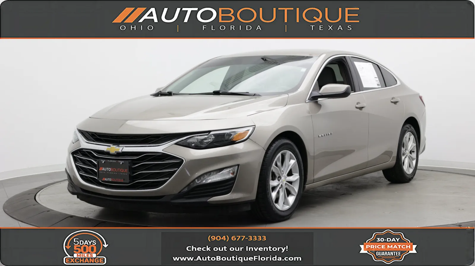 Gray 2022 Chevrolet Malibu LT for sale in Jacksonville, FL