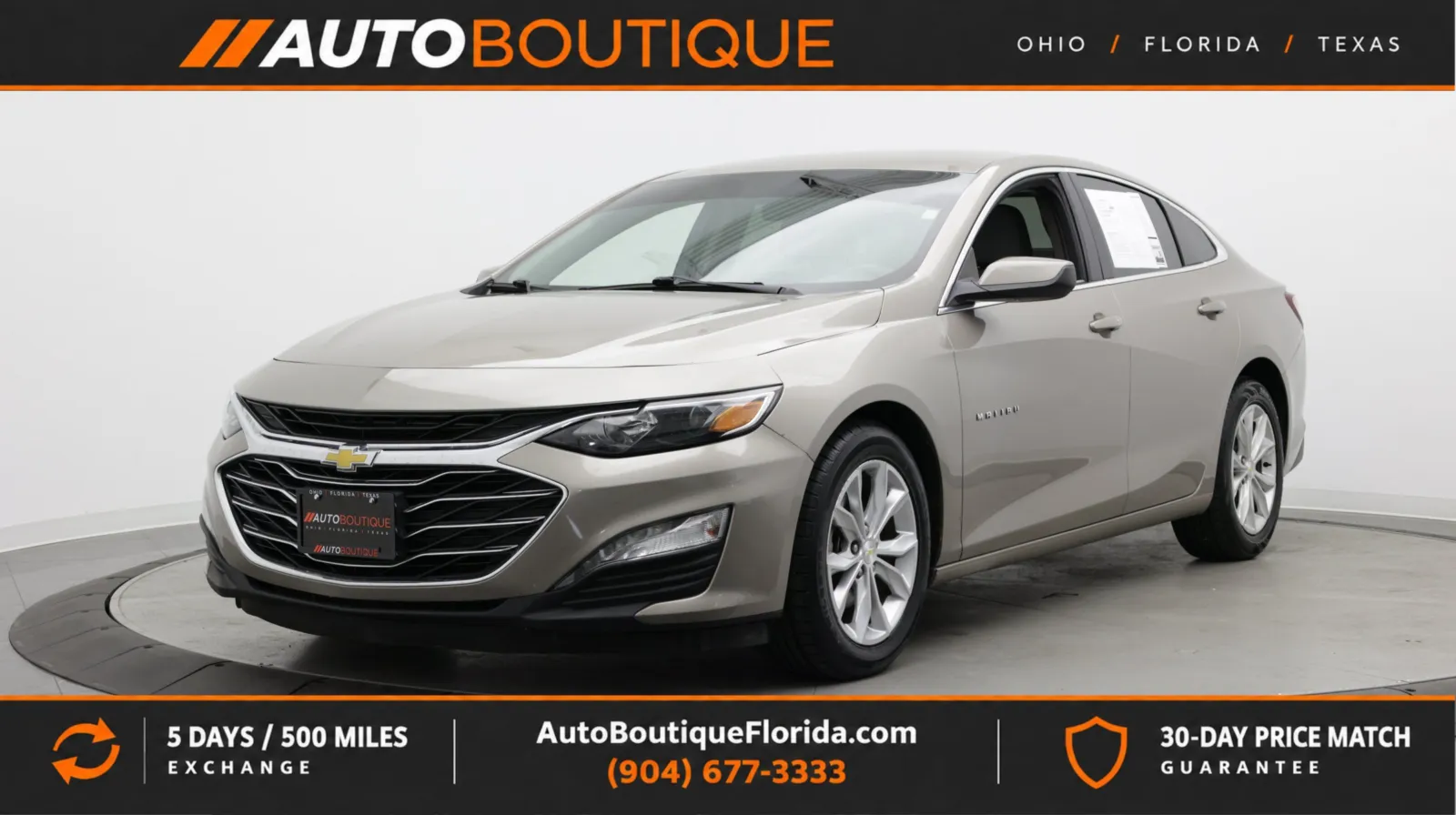 Gray 2022 Chevrolet Malibu LT for sale in Jacksonville, FL