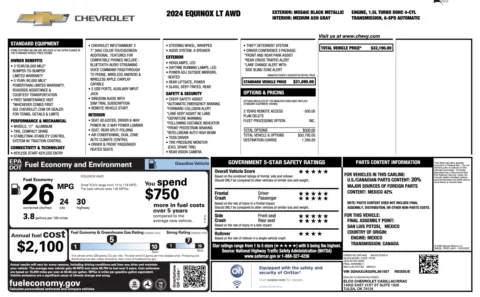 More photos of 2024 Chevrolet Equinox LT at Auto Boutique Florida, FL
