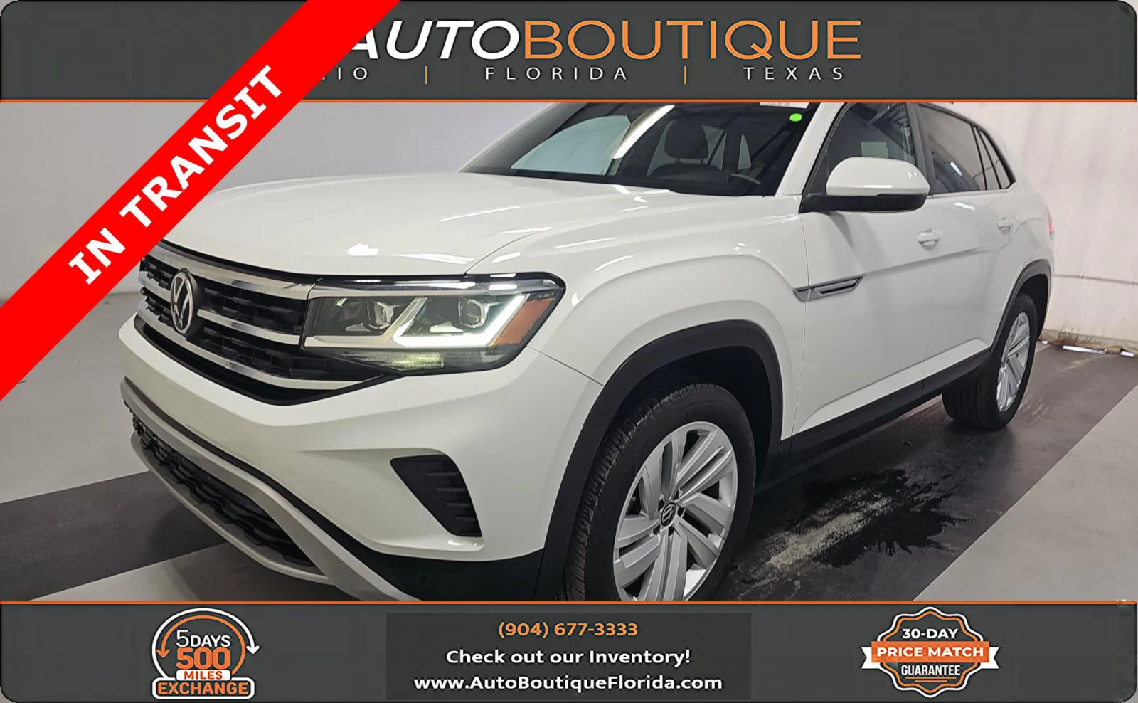 White 2023 Volkswagen Atlas Cross Sport 3.6L V6 SE w/Technology for sale in Jacksonville, FL