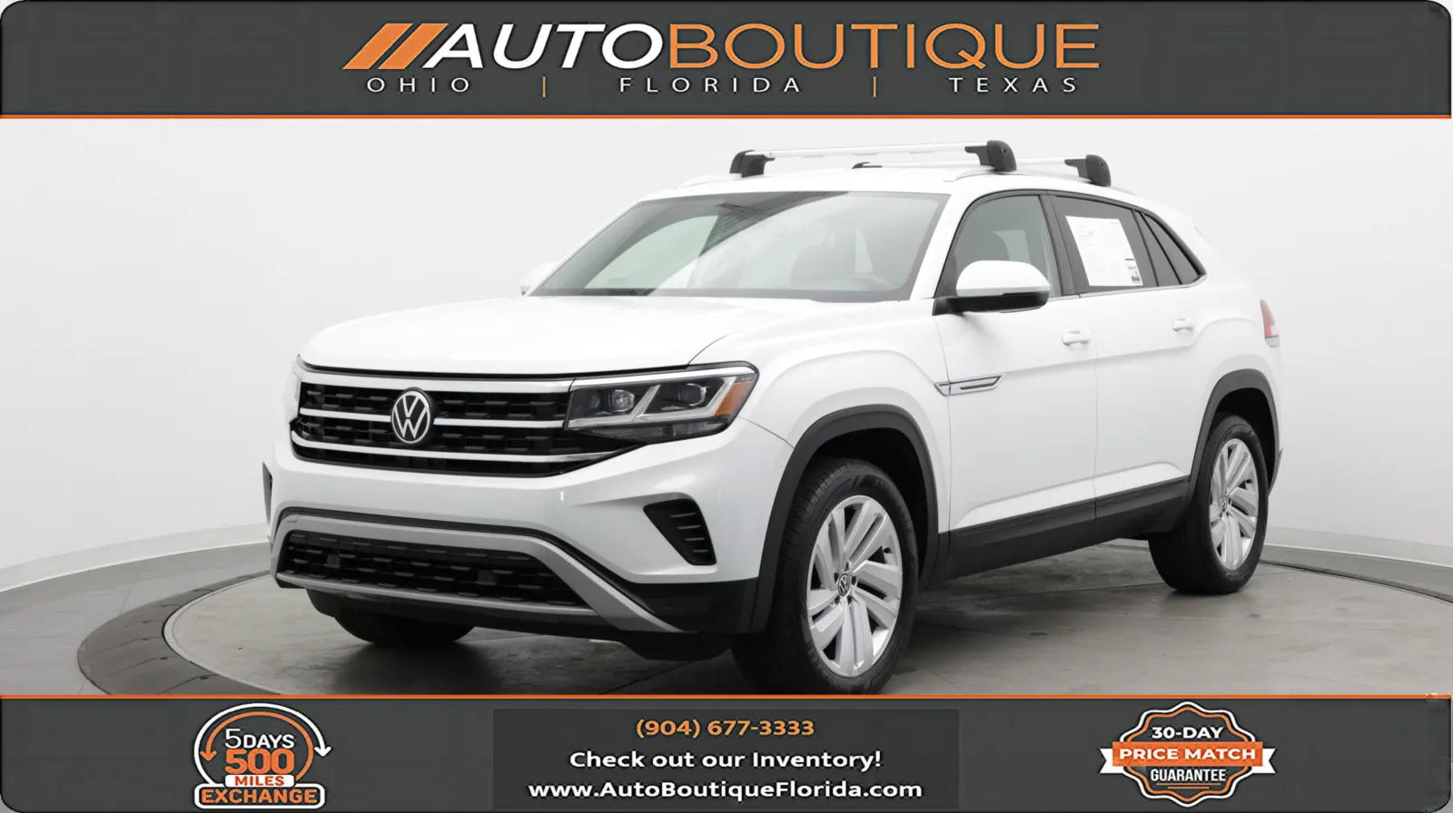 White 2023 Volkswagen Atlas Cross Sport 3.6L V6 SE w/Technology for sale in Jacksonville, FL