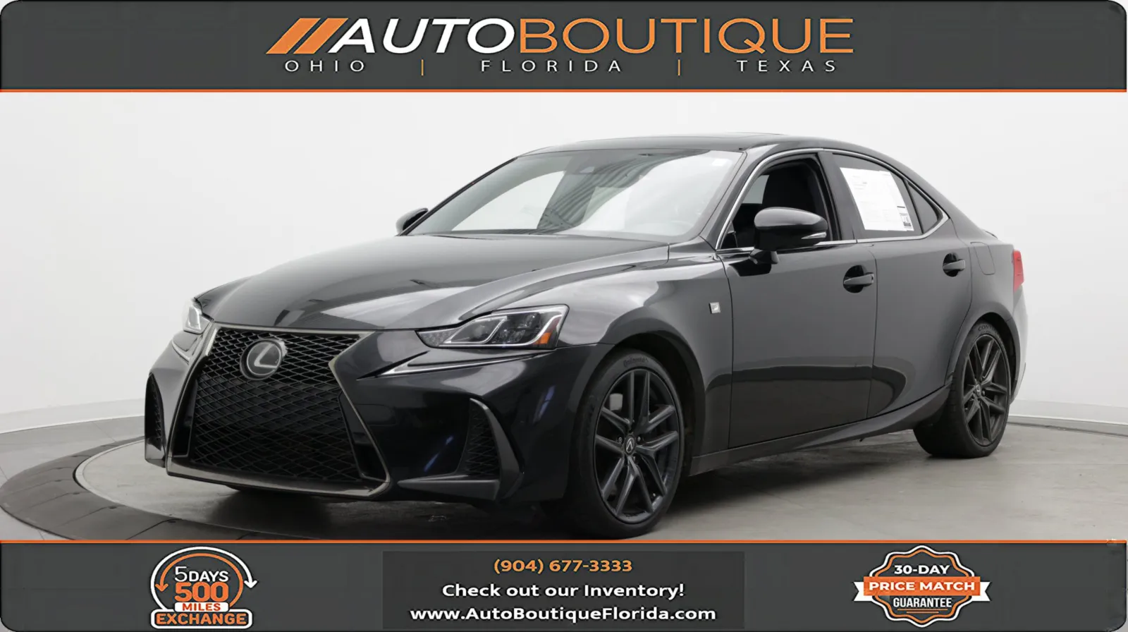 Black 2019 Lexus IS 300 for sale in Jacksonville, FL