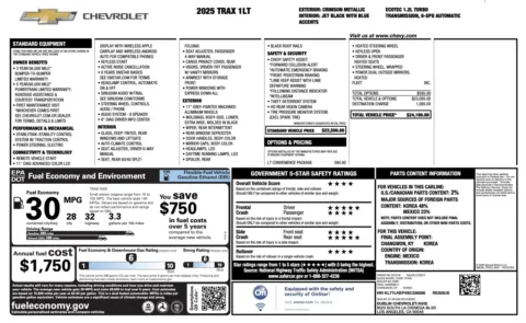 Photos of 2025 Chevrolet Trax LT for sale in Jacksonville, FL at Auto Boutique Florida
