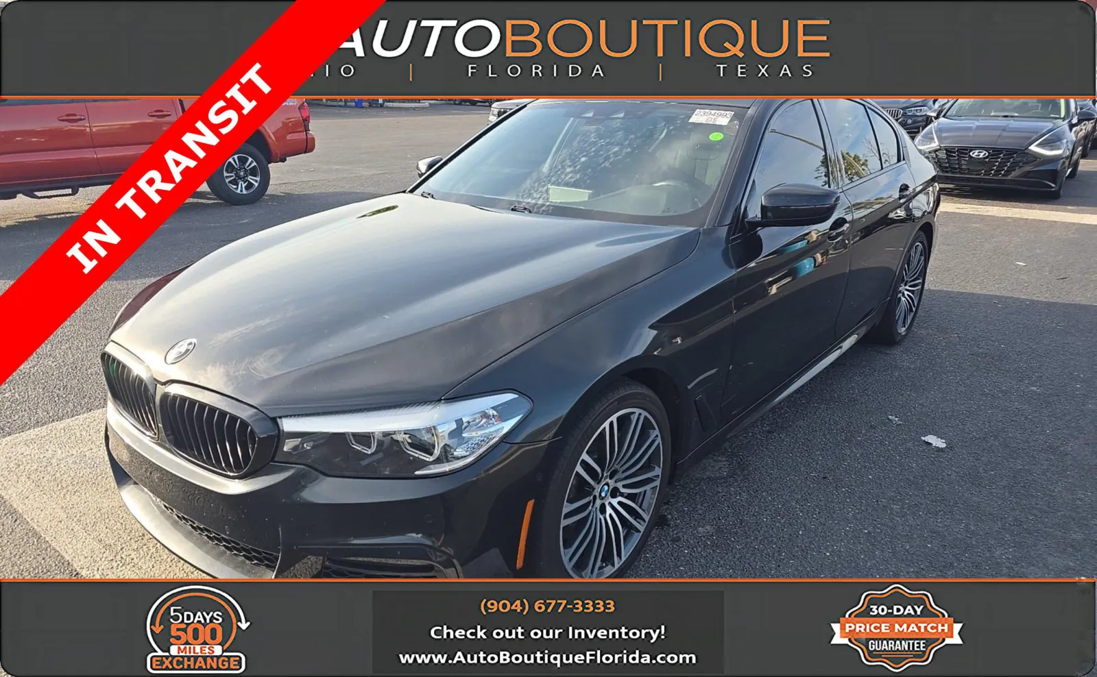 Black 2020 BMW 5 Series 530i for sale in Jacksonville, FL
