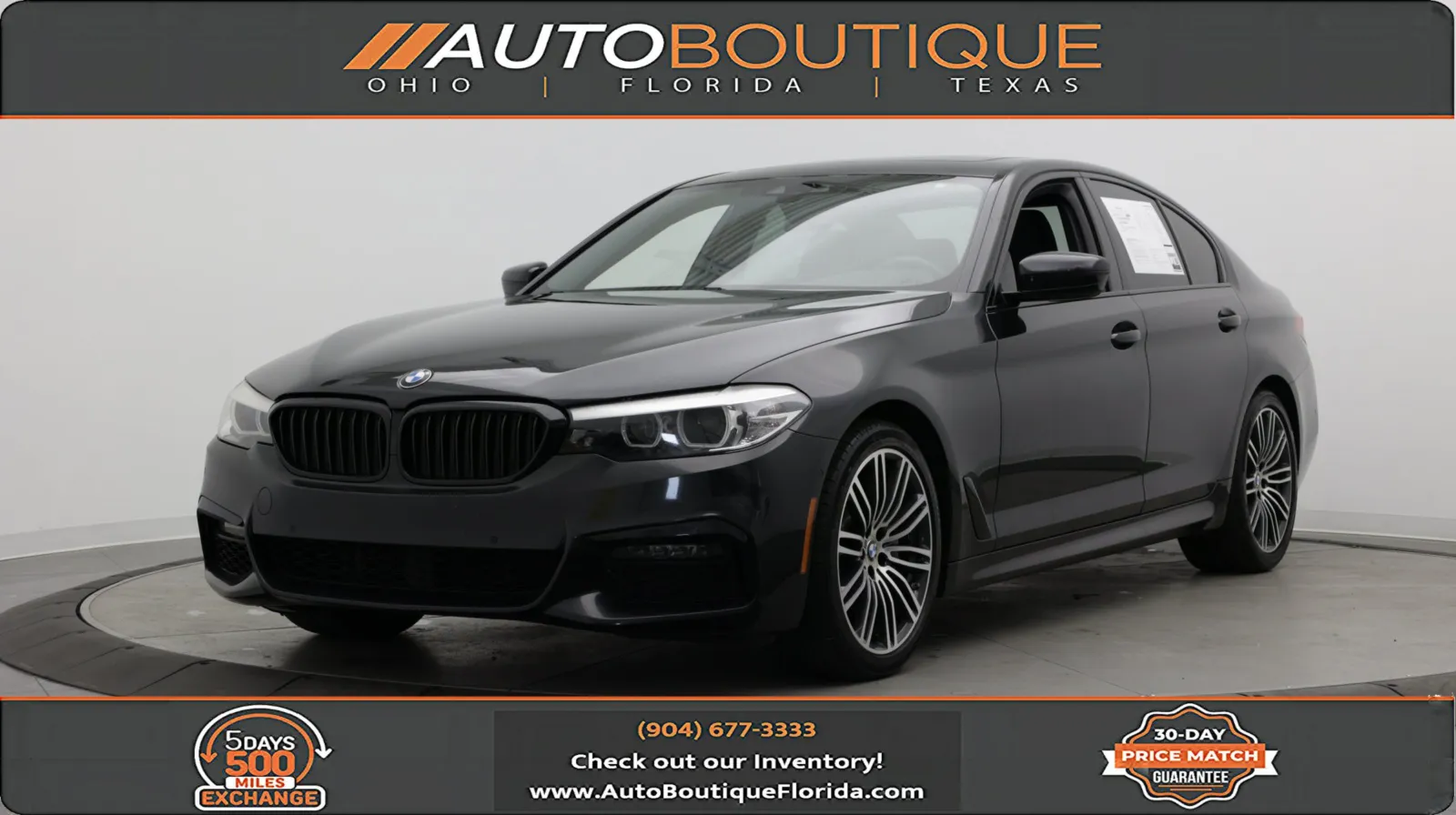 Black 2020 BMW 5 Series 530i for sale in Jacksonville, FL