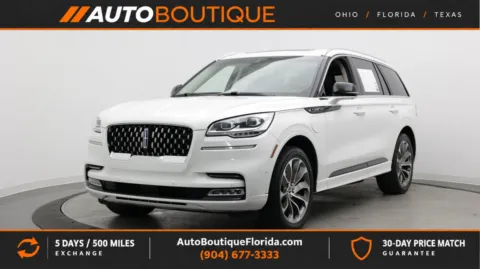 White 2022 Lincoln Aviator Grand Touring for sale in Jacksonville, FL
