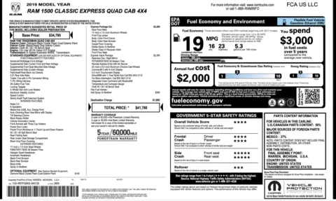 Photos of 2019 Ram 1500 Classic Express for sale in Jacksonville, FL at Auto Boutique Florida