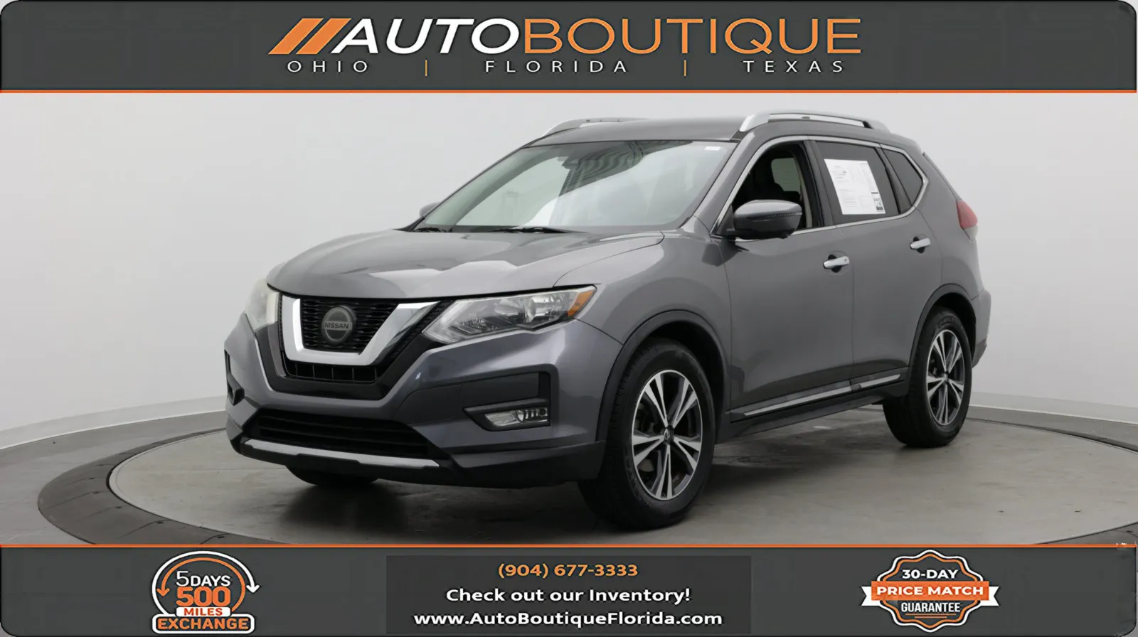 Gray 2018 Nissan Rogue SL for sale in Jacksonville, FL