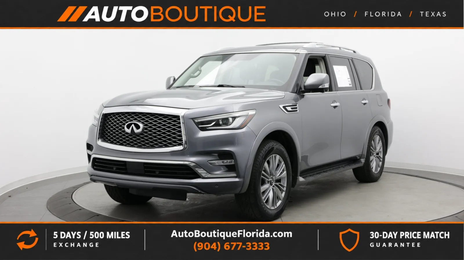 Gray 2018 INFINITI QX80 for sale in Jacksonville, FL