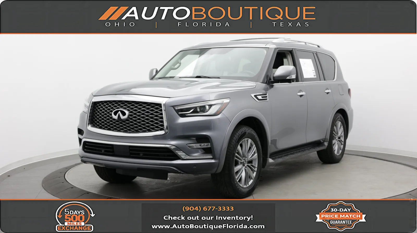 Gray 2018 INFINITI QX80 for sale in Jacksonville, FL