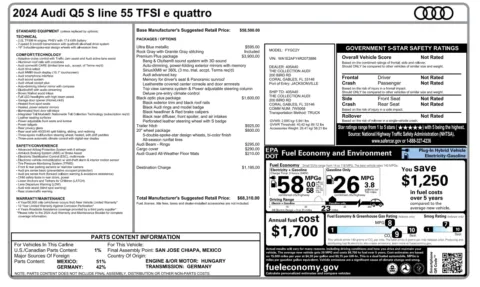 Photos of 2024 Audi Q5 S line Premium Plus for sale in Jacksonville, FL at Auto Boutique Florida