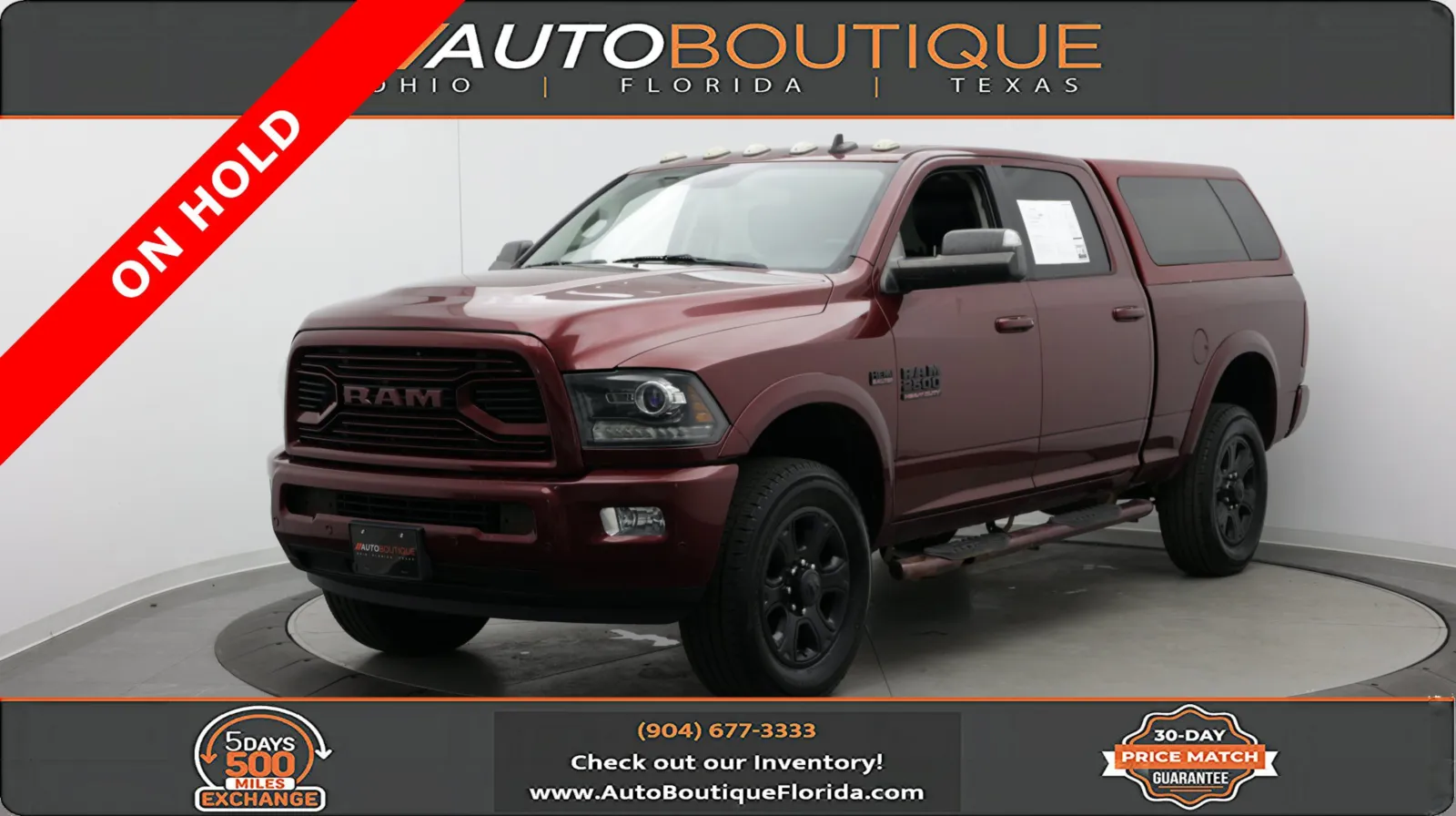 Red 2018 Ram 2500 Laramie for sale in Jacksonville, FL