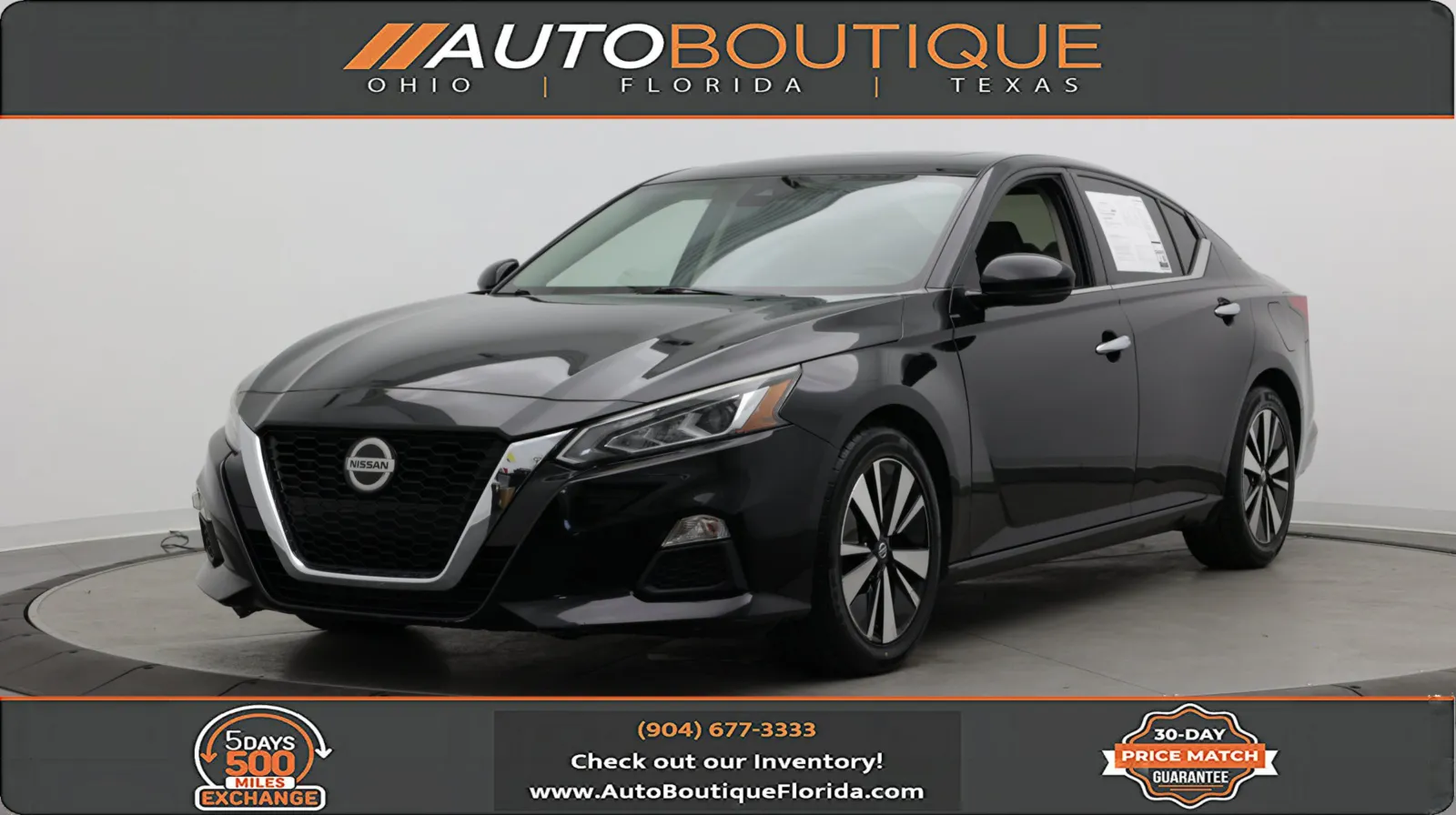 Black 2019 Nissan Altima 2.5 SL for sale in Jacksonville, FL