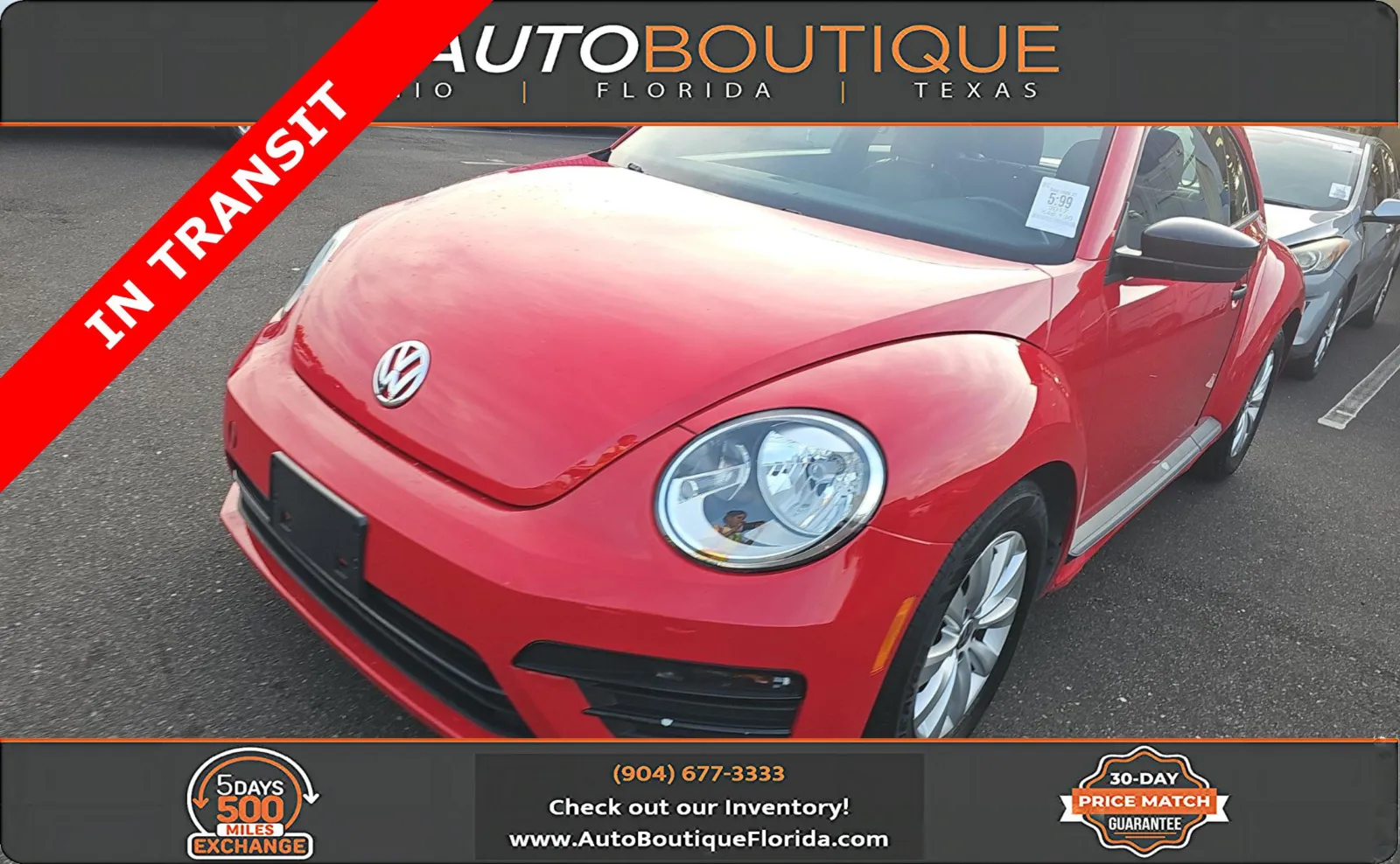 Red 2017 Volkswagen Beetle 1.8T S for sale in Jacksonville, FL