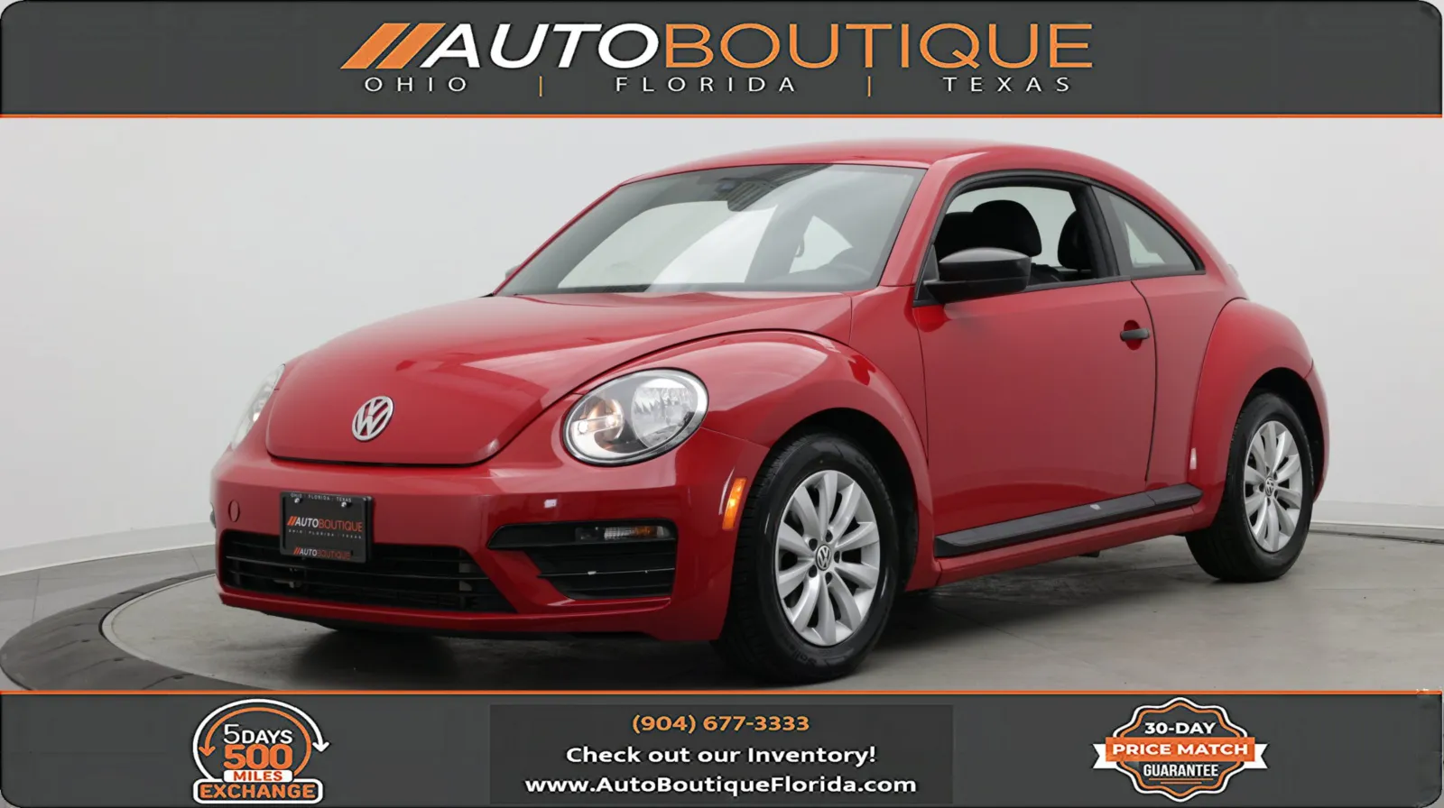 Red 2017 Volkswagen Beetle 1.8T S for sale in Jacksonville, FL
