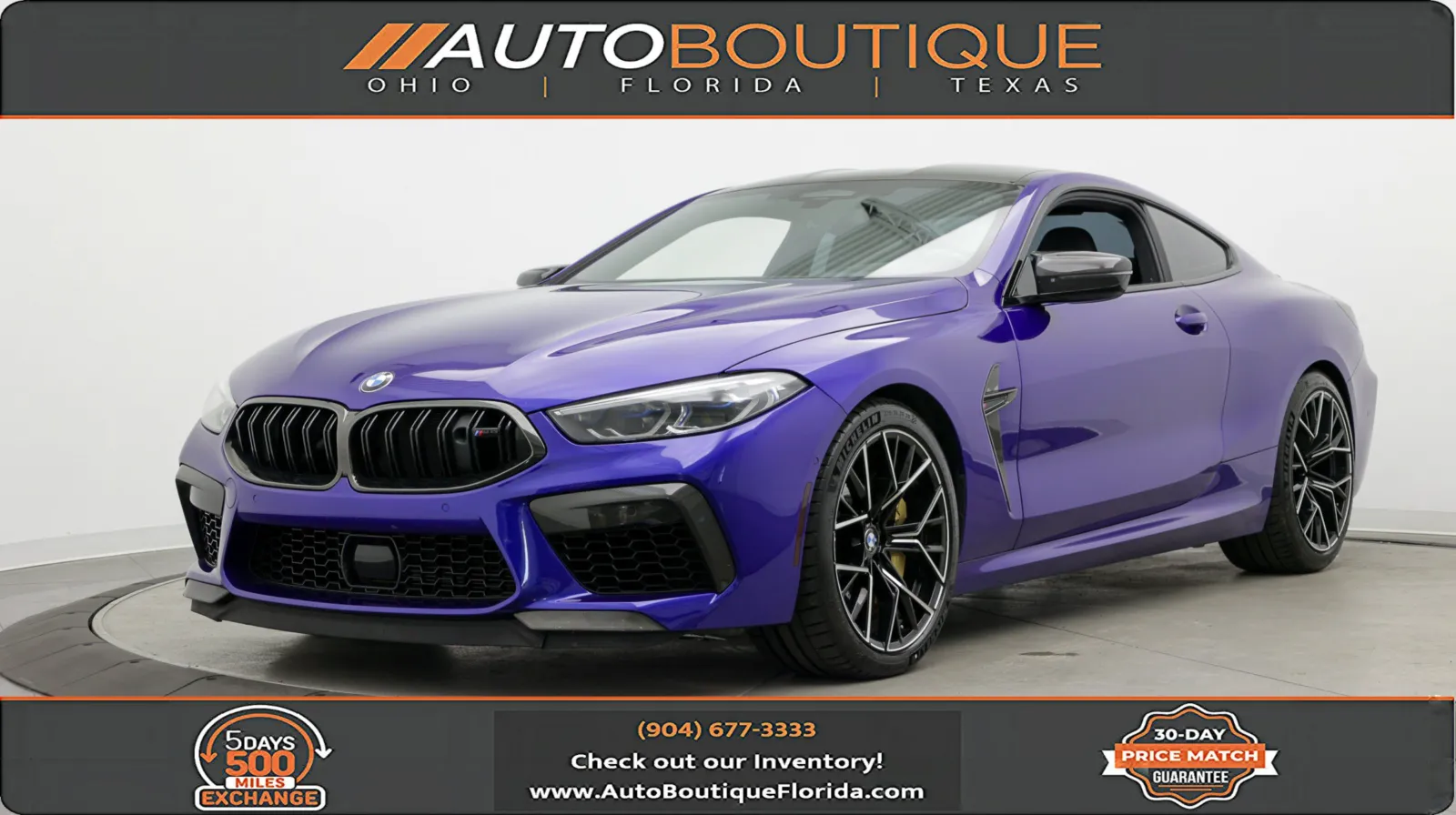 Blue 2020 BMW M8 Competition for sale in Jacksonville, FL