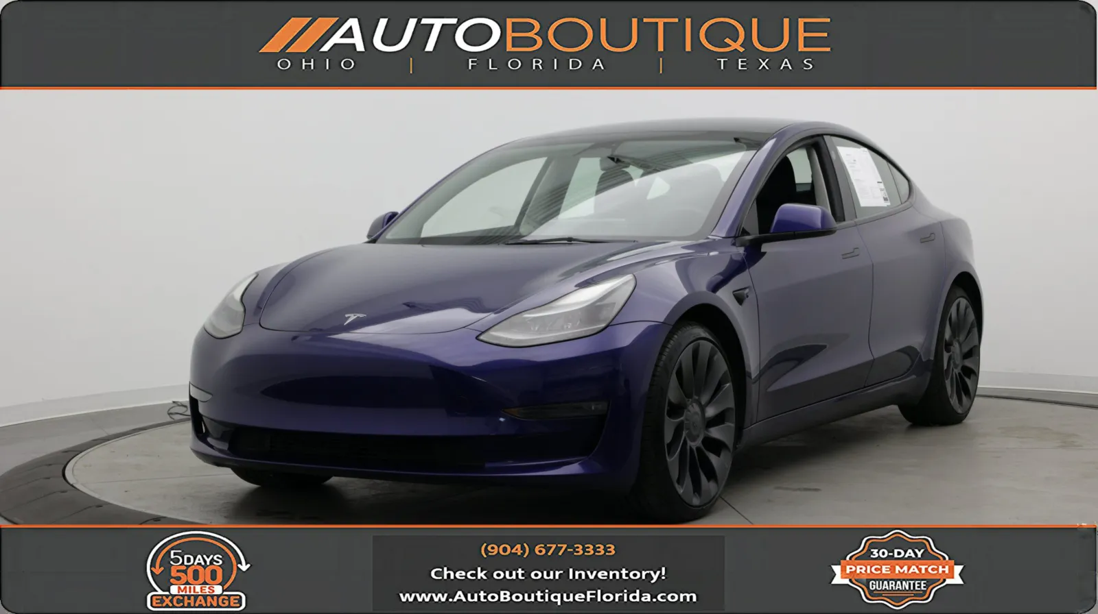 Blue 2023 Tesla Model 3 Performance for sale in Jacksonville, FL
