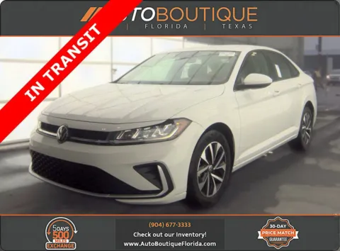 White 2025 Volkswagen Jetta S for sale in Jacksonville, FL