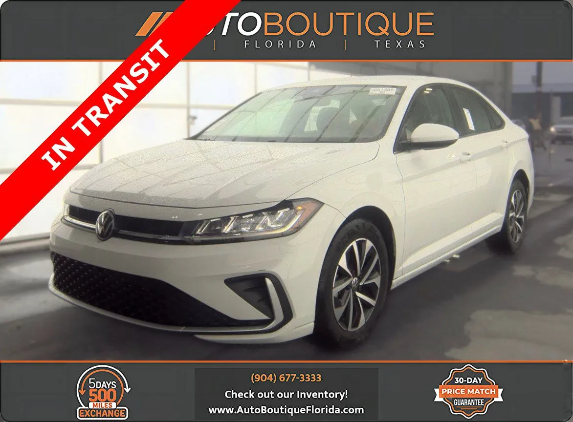 White 2025 Volkswagen Jetta S for sale in Jacksonville, FL