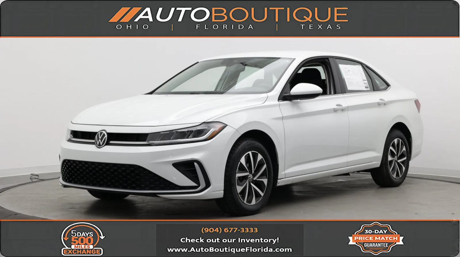 White 2025 Volkswagen Jetta S for sale in Jacksonville, FL
