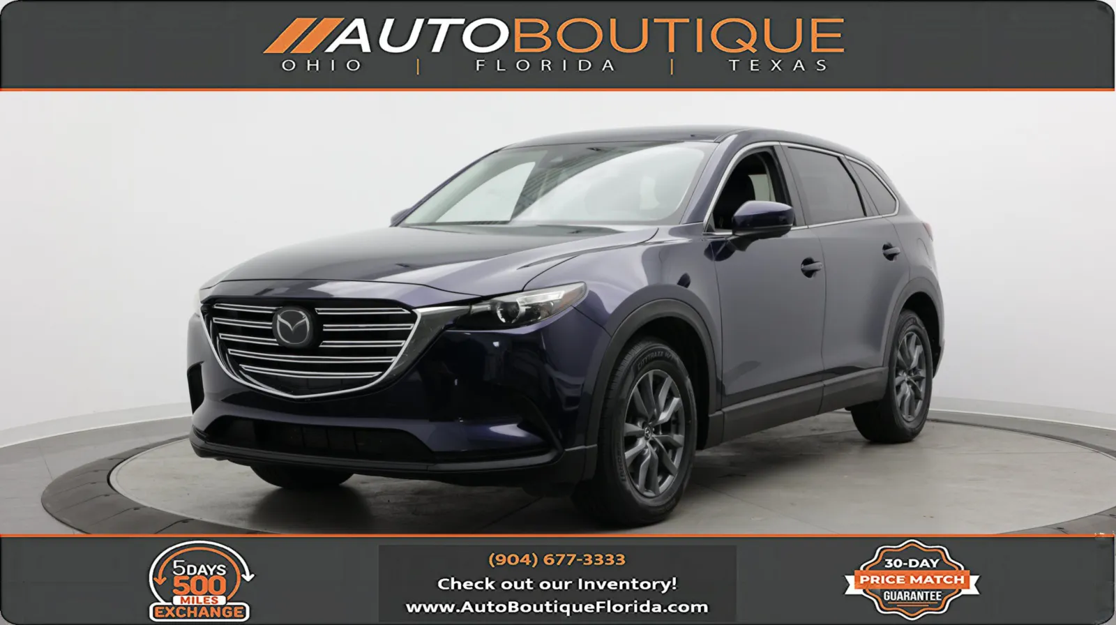 Blue 2022 Mazda CX-9 Touring for sale in Jacksonville, FL