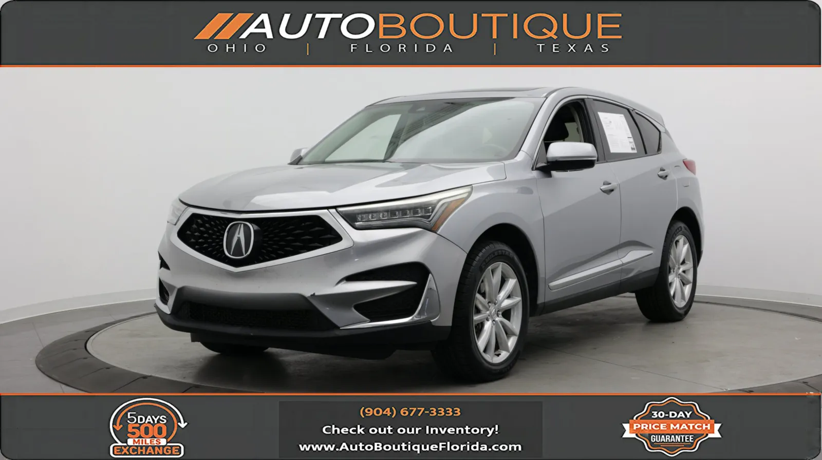 Silver 2021 Acura RDX for sale in Jacksonville, FL