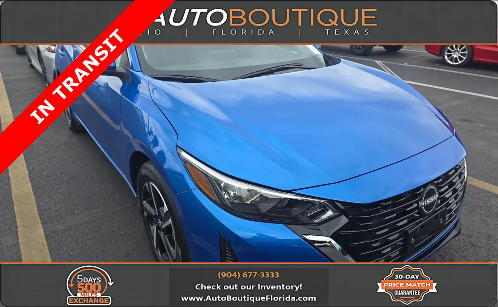Blue 2025 Nissan Sentra SV for sale in Jacksonville, FL