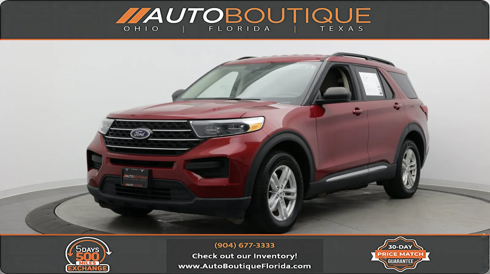White 2020 Ford Explorer XLT for sale in Jacksonville, FL