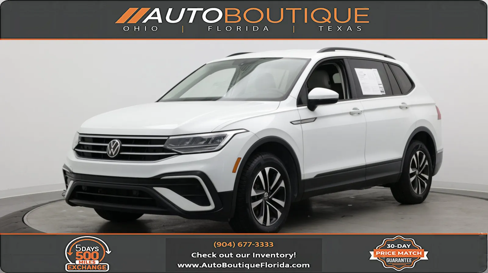White 2023 Volkswagen Tiguan S for sale in Jacksonville, FL