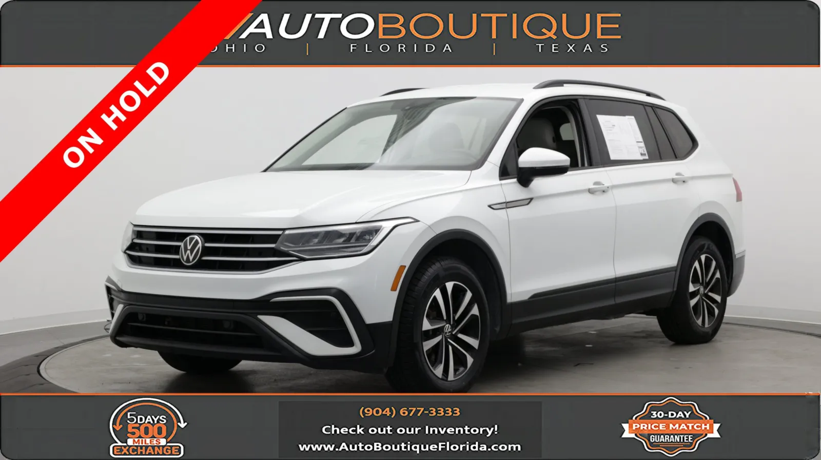 White 2023 Volkswagen Tiguan S for sale in Jacksonville, FL