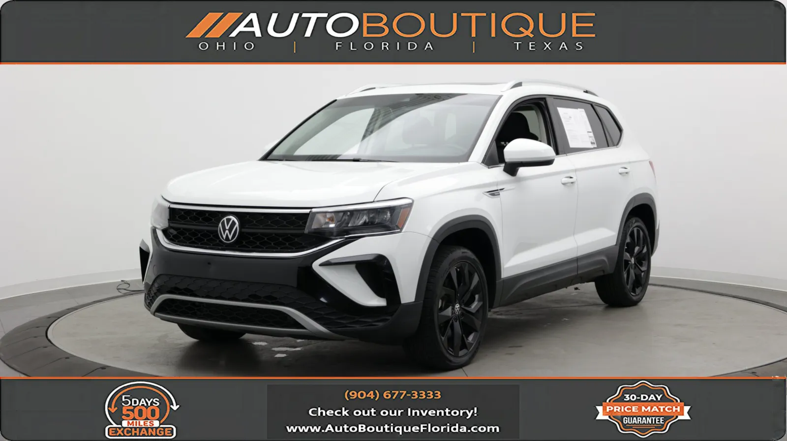 White 2024 Volkswagen Taos SE for sale in Jacksonville, FL