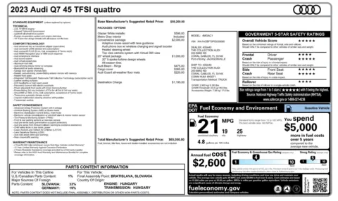 Photos of 2023 Audi Q7 Premium for sale in Jacksonville, FL at Auto Boutique Florida