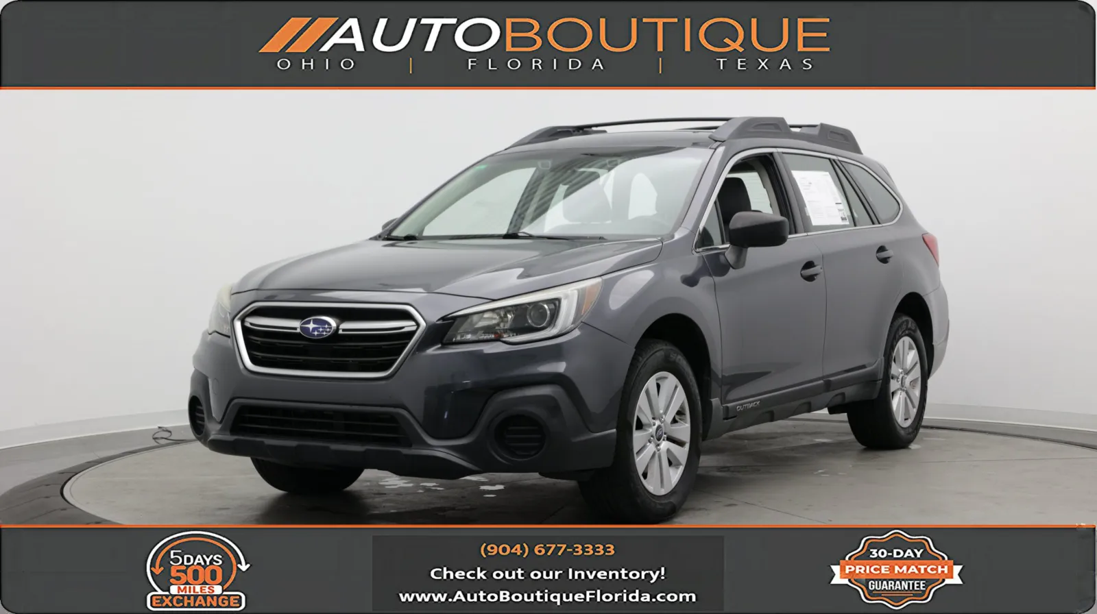 Gray 2019 Subaru Outback 2.5i for sale in Jacksonville, FL