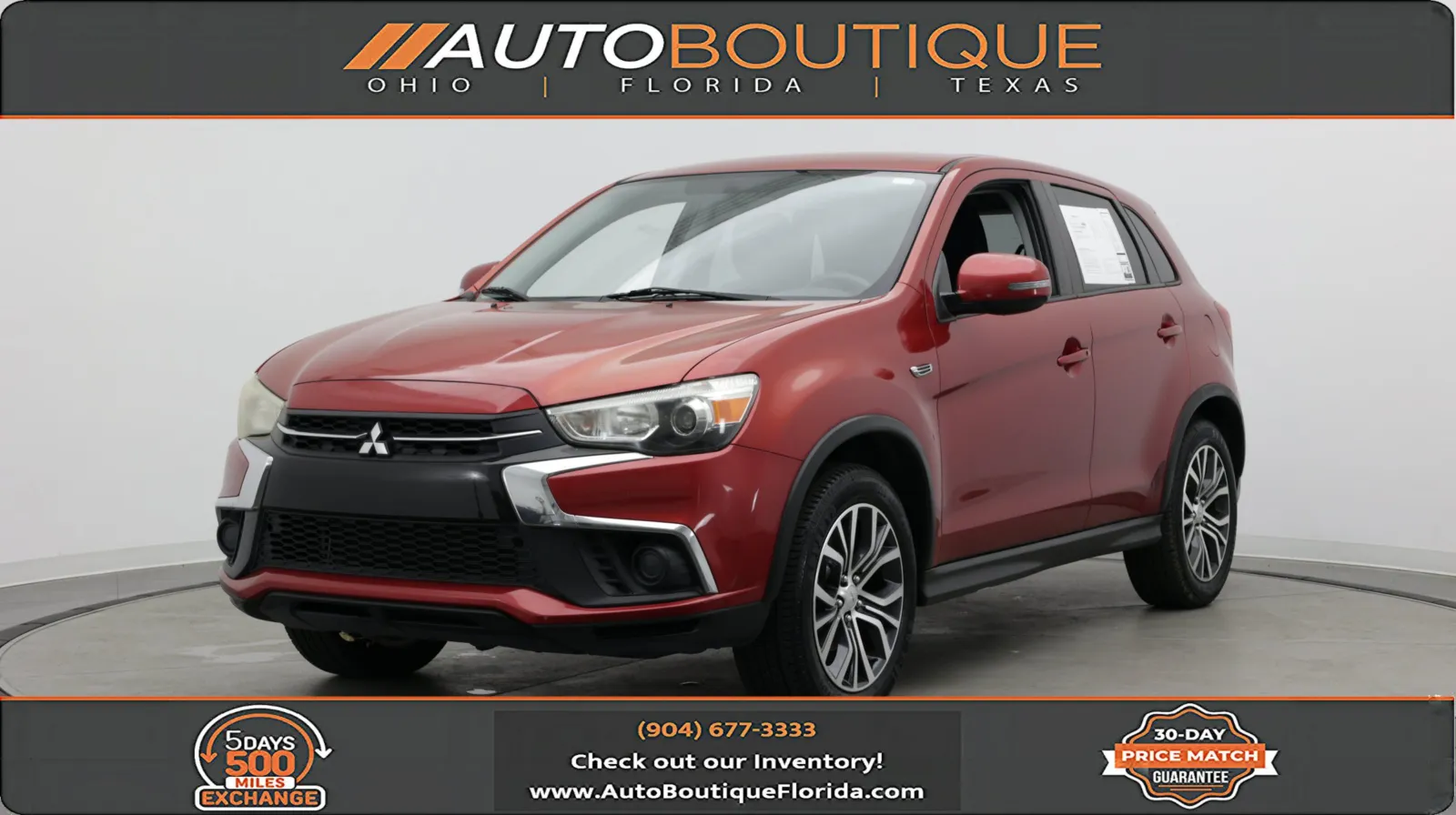 Red 2019 Mitsubishi Outlander Sport ES 2.0 for sale in Jacksonville, FL