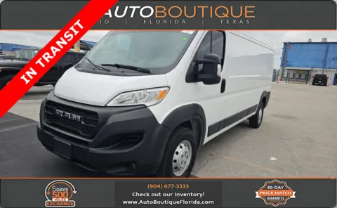 White 2023 Ram ProMaster Cargo Van 2500 159 WB for sale in Jacksonville, FL