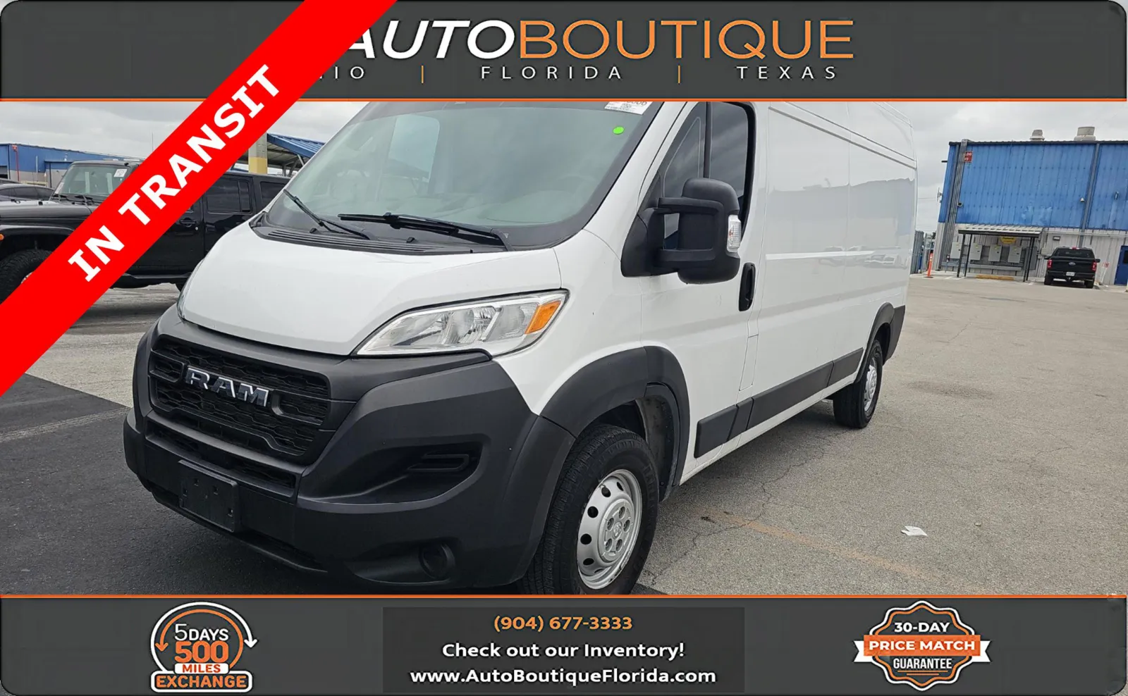 White 2023 Ram ProMaster Cargo Van 2500 159 WB for sale in Jacksonville, FL