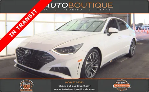 White 2022 Hyundai Sonata Limited for sale in Jacksonville, FL