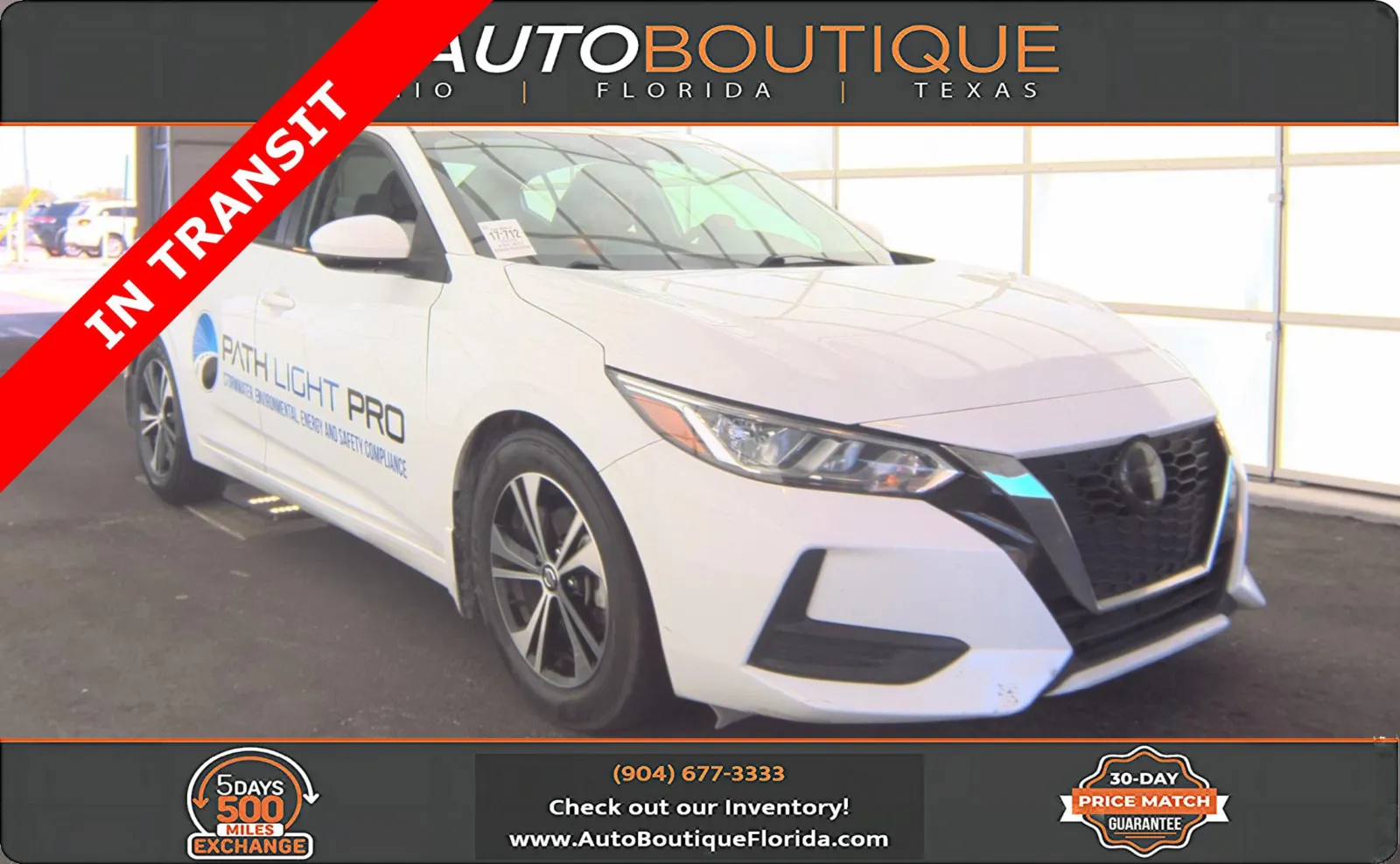 White 2023 Nissan Sentra SV for sale in Jacksonville, FL