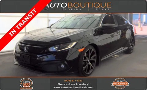 Black 2021 Honda Civic Sedan Sport for sale in Jacksonville, FL