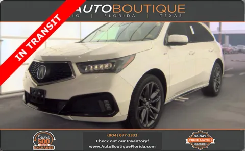 White 2019 Acura MDX w/Technology/A-Spec Pkg for sale in Jacksonville, FL