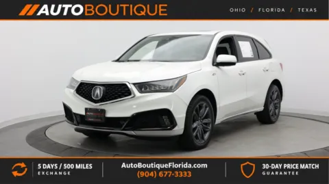 White 2019 Acura MDX w/Technology/A-Spec Pkg for sale in Jacksonville, FL