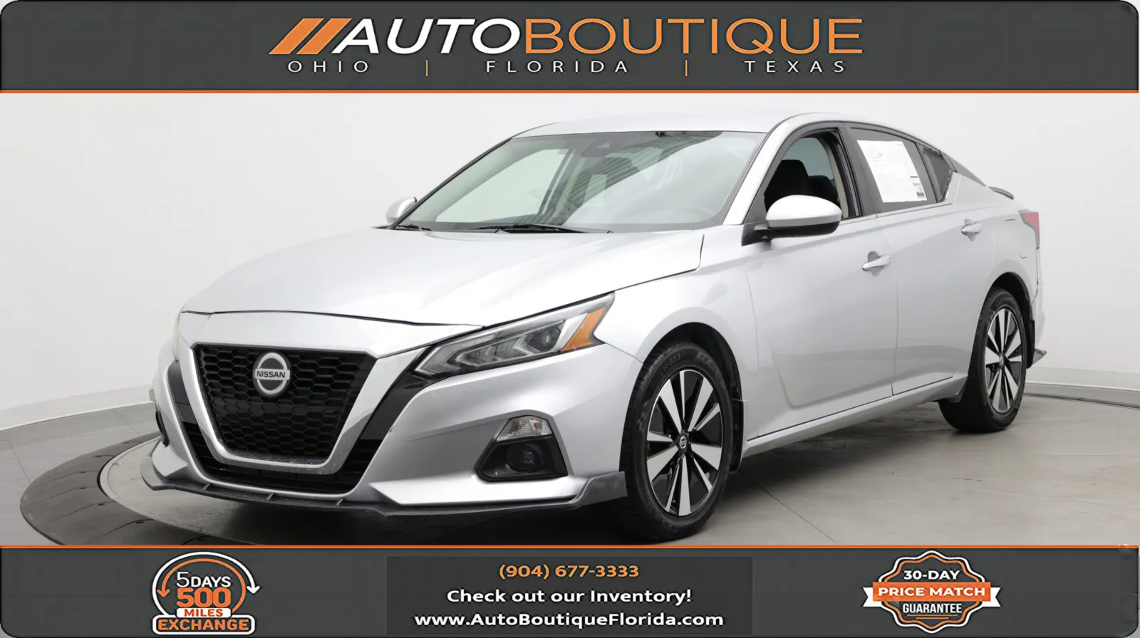 Silver 2022 Nissan Altima 2.5 SV for sale in Jacksonville, FL