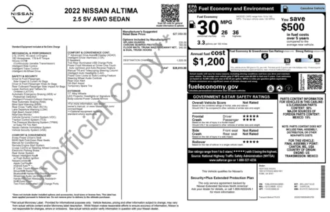 More photos of 2022 Nissan Altima 2.5 SV at Auto Boutique Florida, FL