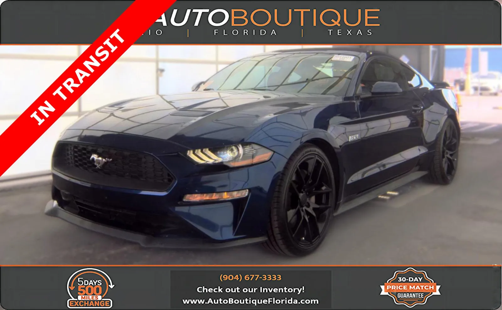 Blue 2020 Ford Mustang EcoBoost for sale in Jacksonville, FL