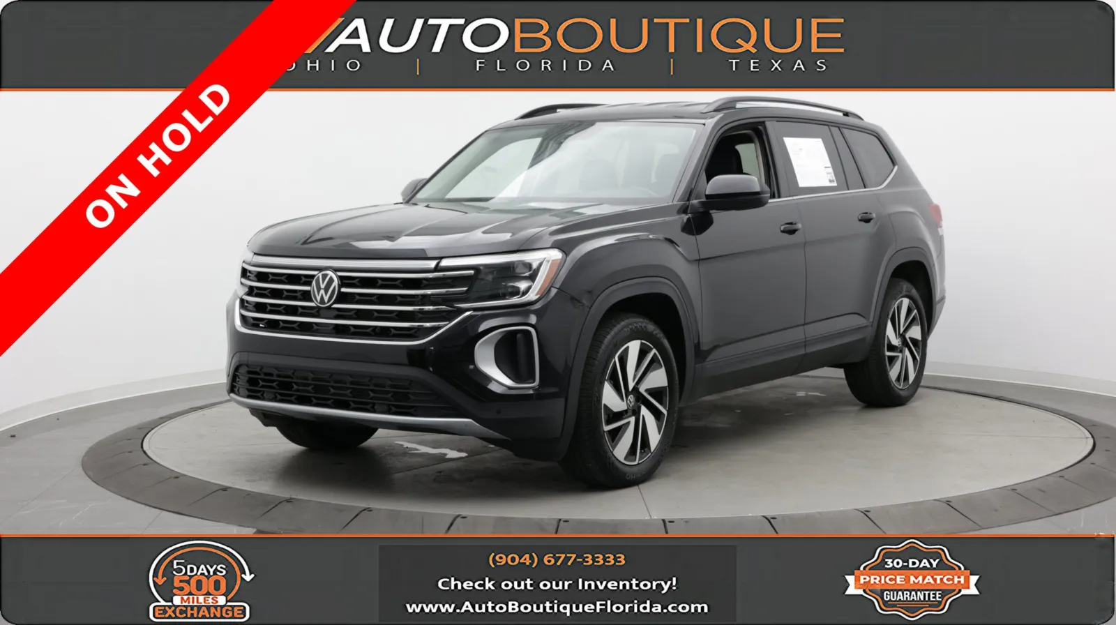 Black 2026 Volkswagen Atlas 2.0T SE w/Technology for sale in Jacksonville, FL