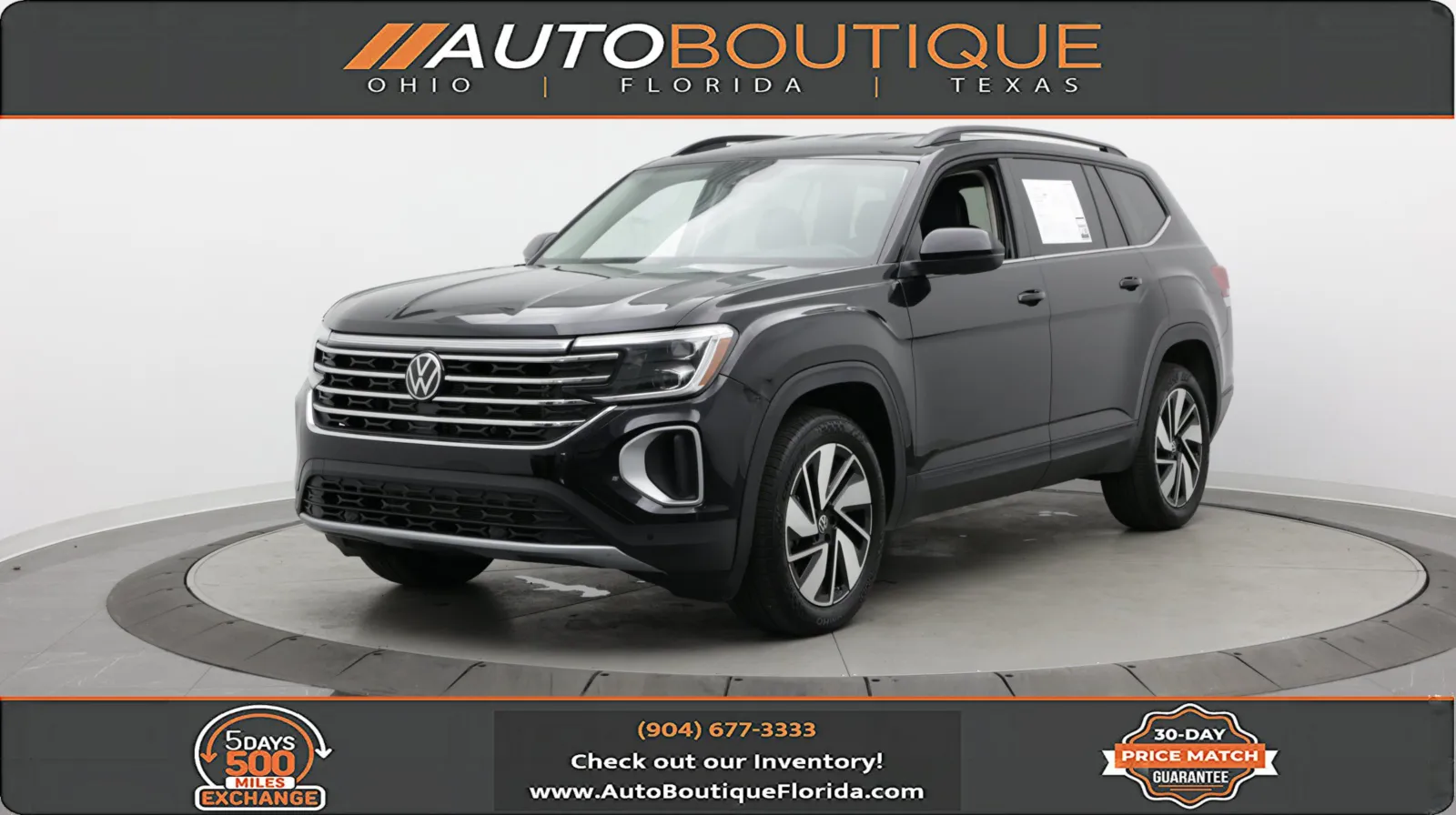 Black 2026 Volkswagen Atlas 2.0T SE w/Technology for sale in Jacksonville, FL