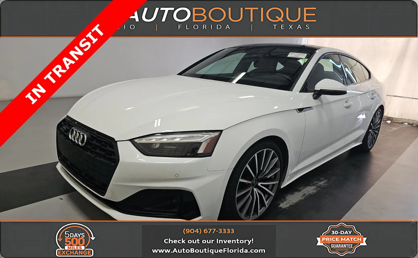 White 2023 Audi A5 Sportback Premium Plus for sale in Jacksonville, FL